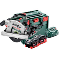 Акумуляторна ручна дискова пила Metabo KS 18 LTX 66 BL, 2 акб 18 В LiHD 8.0 Ah, з/п, кейс