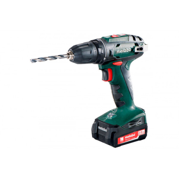 Акумуляторний дриль-шуруповерт Metabo BS 14,4, 2 акб 14.4 В Li-Power 2.0 Ah, з/п, кейс