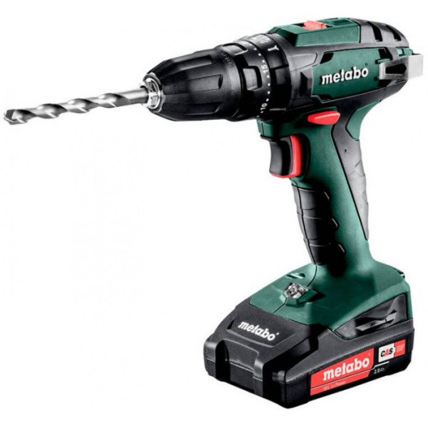 Акумуляторний ударний дриль Metabo SB 18 L Set, 3 акб 18 В Li-Power 2.0 Ah, з/п, кейс