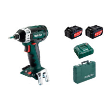 Акумуляторний ударний гайковерт Metabo SSD 18 LTX 200, 2 акб 18 В Li-Power 4.0 Ah, з/п, кейс