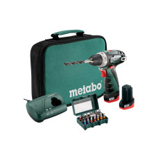 Акумуляторний дриль-шуруповерт Metabo PowerMaxx BS Basic, 2 акб 12 В Li-Power 2.0 Ah, з/п, сумка