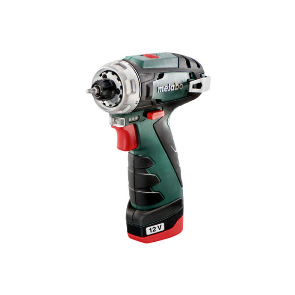 Акумуляторний дриль-шуруповерт Metabo PowerMaxx BS Basic, 2 акб 12 В Li-Power 2.0 Ah, з/п, сумка