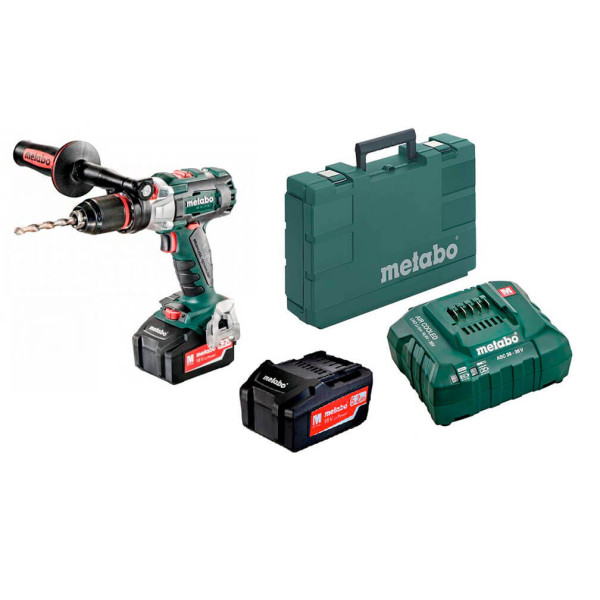 Акумуляторний ударний дриль Metabo SB 18 LTX BL I, 2 акб 18 В Li-Power 5.2 Ah, з/п, кейс