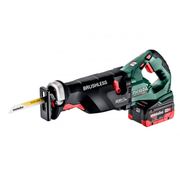 Акумуляторна шабельна пила Metabo SSEP 18 LTX BL MVT, 2 акб 18 В LiHD 8.0 Ah, з/п, кейс