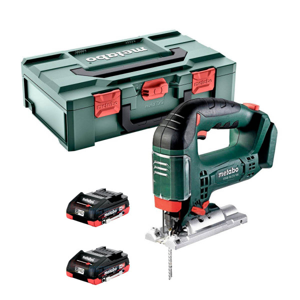Акумуляторний лобзик Metabo STAB 18 LTX 100, 2 акб 18 В LiHD 4.0 Ah, з/п, кейс