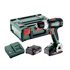 Акумуляторний дриль-шуруповерт Metabo BS 18 L, 2 акб 18 В 2.0 Ah, з/п, ШЗП, кейс