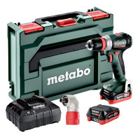 Аккумуляторная дрель-шуруповерт Metabo PowerMaxx BS 12 BL Q Set, 2 акб 12 V 4.0 Ah, з/п ASC 55, в кейсе metaBOX 118
