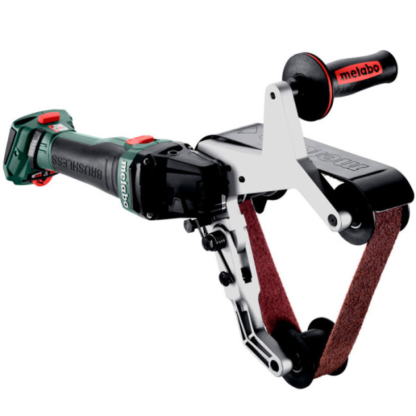 Акумуляторна стрічкова шліфмашина для труб Metabo RBVB 18 LTX BL 180, без акб в MetaBOX 185 XL