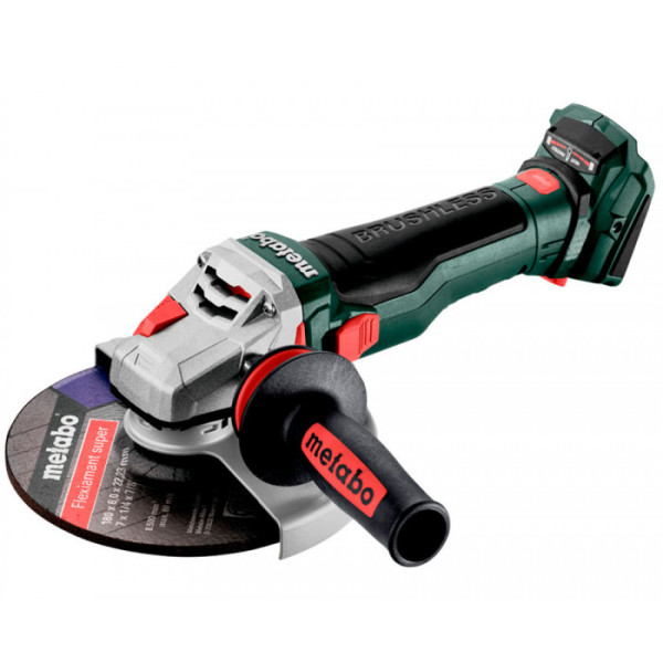 Акумуляторна кутова шліфмашина Metabo WB 18 LTX BL 15-180 Quick, без акб в MetaBOX 165 L