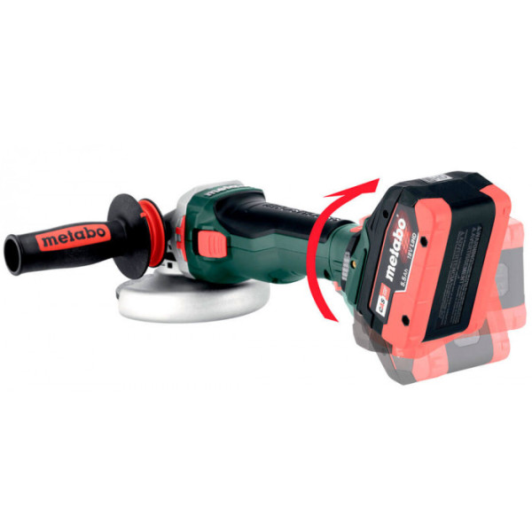 Акумуляторна кутова шліфмашина Metabo WPBA 18 LTX BL 15-125 Quick DS, без акб в MetaBOX 165 L