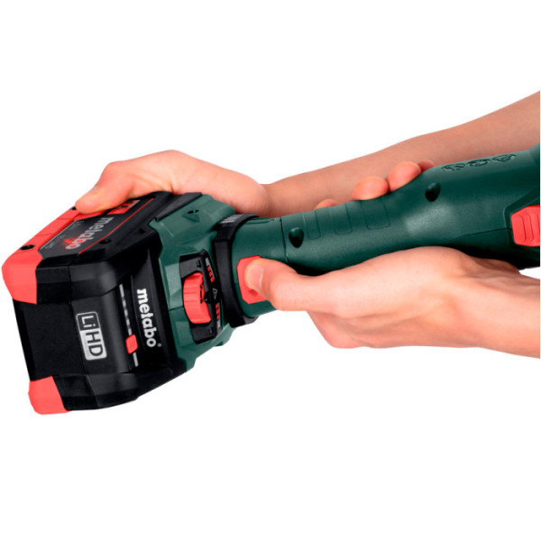 Акумуляторна кутова шліфмашина Metabo WVBF 18 LTX BL 15-125 Quick, без акб в MetaBOX 165 L