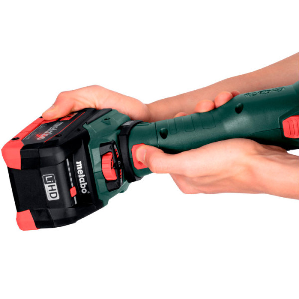 Акумуляторна кутова шліфмашина Metabo WVBF 18 LT BL 11-125 Quick, без акб в MetaBOX 165 L
