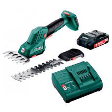 Акумуляторні ножиці для трави та кущів Metabo SGS 18 LTX Q з акб Li-Power 18V 2Ah і з/п SC 30