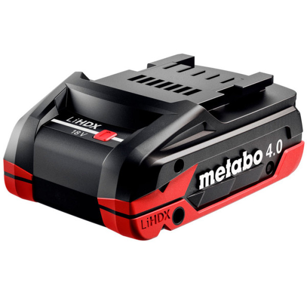Комплект 2 акумулятори Metabo LiHDX 18 V 4 Ah зарядний пристрій ASC 145 у коробці