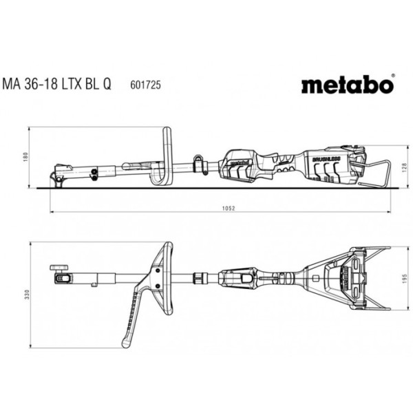 Акумуляторний багатофункціональний привід Metabo MA 36-18 LTX BL Q, без акб
