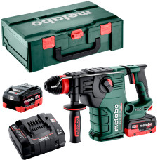 Акумуляторний перфоратор Metabo KH 18 LTX BL 35 Q, 2 акб LiHD 18 V 8 Ah, з/п ASC 145 AIR Cooled в MetaBOX 185 XL