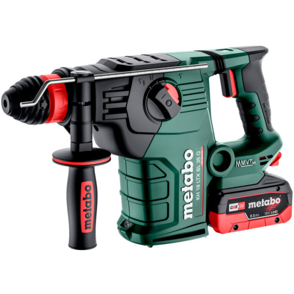 Акумуляторний перфоратор Metabo KH 18 LTX BL 35 Q, 2 акб LiHD 18 V 8 Ah, з/п ASC 145 AIR Cooled в MetaBOX 185 XL