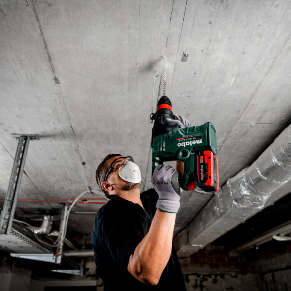 Акумуляторний перфоратор Metabo KH 18 LTX BL 35 Q, 2 акб LiHD 18 V 8 Ah, з/п ASC 145 AIR Cooled в MetaBOX 185 XL