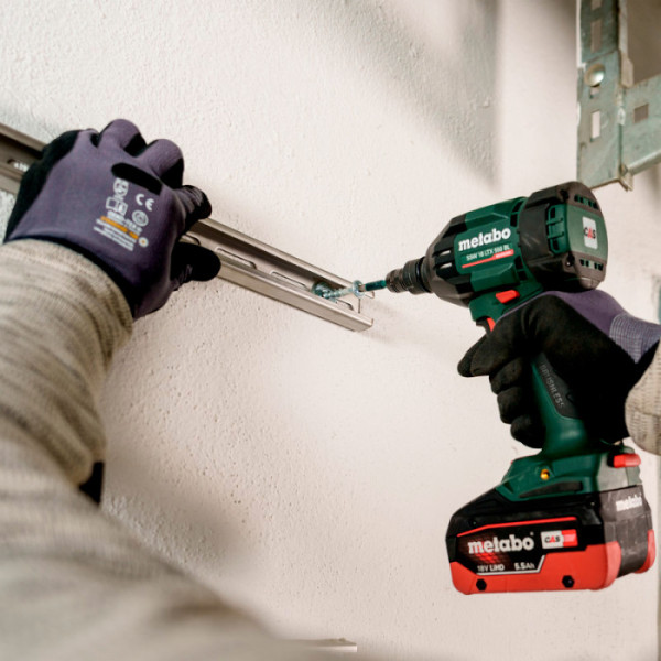 Акумуляторний ударний гайковерт Metabo SSW 18 LTX 550 BL, 2 акб LiHD 18 В 4.0 Ah, з/п ASC 55 AIR Cooled в MetaBOX 145