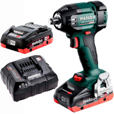 Акумуляторний ударний гайковерт Metabo SSW 18 LTX 550 BL, 2 акб LiHD 18 В 4.0 Ah, з/п ASC 55 AIR Cooled в MetaBOX 145