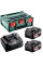 Базовий комплект Metabo: 2 акумулятори Li-Power 18 V 5,2 Ah, з/п ASC 145 в MetaBOX 145