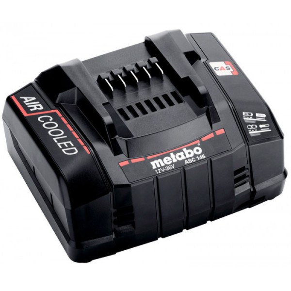 Базовий комплект Metabo: 2 акумулятори Li-Power 18 V 5,2 Ah, з/п ASC 145 в MetaBOX 145
