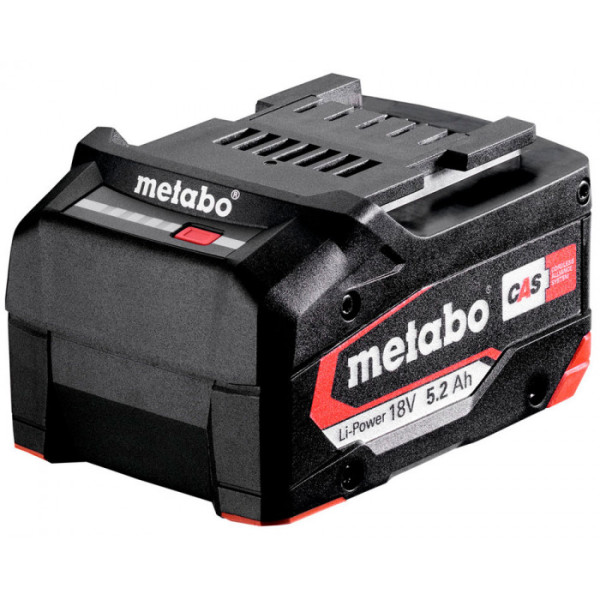 Базовий комплект Metabo: 2 акумулятори Li-Power 18 V 5,2 Ah, з/п ASC 145 в MetaBOX 145