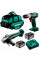 Набір акумуляторних інструментів Metabo: болгарка W 18 L BL 9-125, дриль-шурупокрут BS 18 BL, перфоратор KH 18 LTX 24, 2 акб 18V 4 Ah, з/п SC 36 в сумці