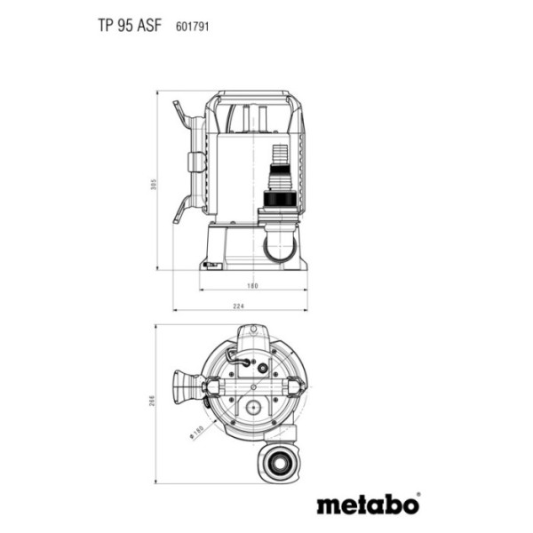 Погружной насос для чистой воды Metabo TP 95 ASF Inox