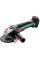 Акумуляторна кутова шліфмашина Metabo WVB 18 LT BL 11-125 Quick безщіткова, без акб і з/п, в metaBOX 165 L