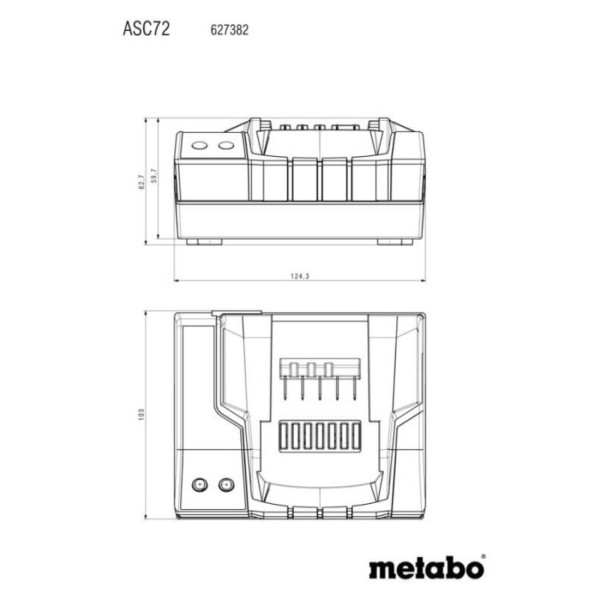 Зарядное устройство Metabo ASC 72 12-18 V Air Cooled EC