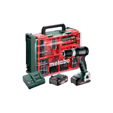 Акумуляторний ударний дриль-шуруповерт Metabo SB 18 L BL, 2 акб 18 В LiPOWER 2 Ah, з/п SC 30 з комплектом приладдя