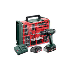 Акумуляторний ударний дриль-шурупокрут Metabo SB 18, 2 акб 18 V 2.0 Ah, з/п SC 30, у кейсі