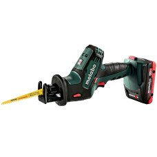 Акумуляторна шабельна пила Metabo SSE 18 LTX COMPACT, 2 акб 18 В LiHD 4.0 Ah, з/п, кейс