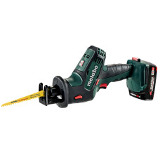 Акумуляторна шабельна пила Metabo SSE 18 LTX, 2 акб 18 В Li-Power 2.0 Ah, з/п, кейс