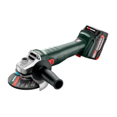 Акумуляторна кутова шліфмашина Metabo W 18 L 9-125 щіткова, 2 акб 4.0 Ah, з/в ASC 55, в metaBOX 165 L